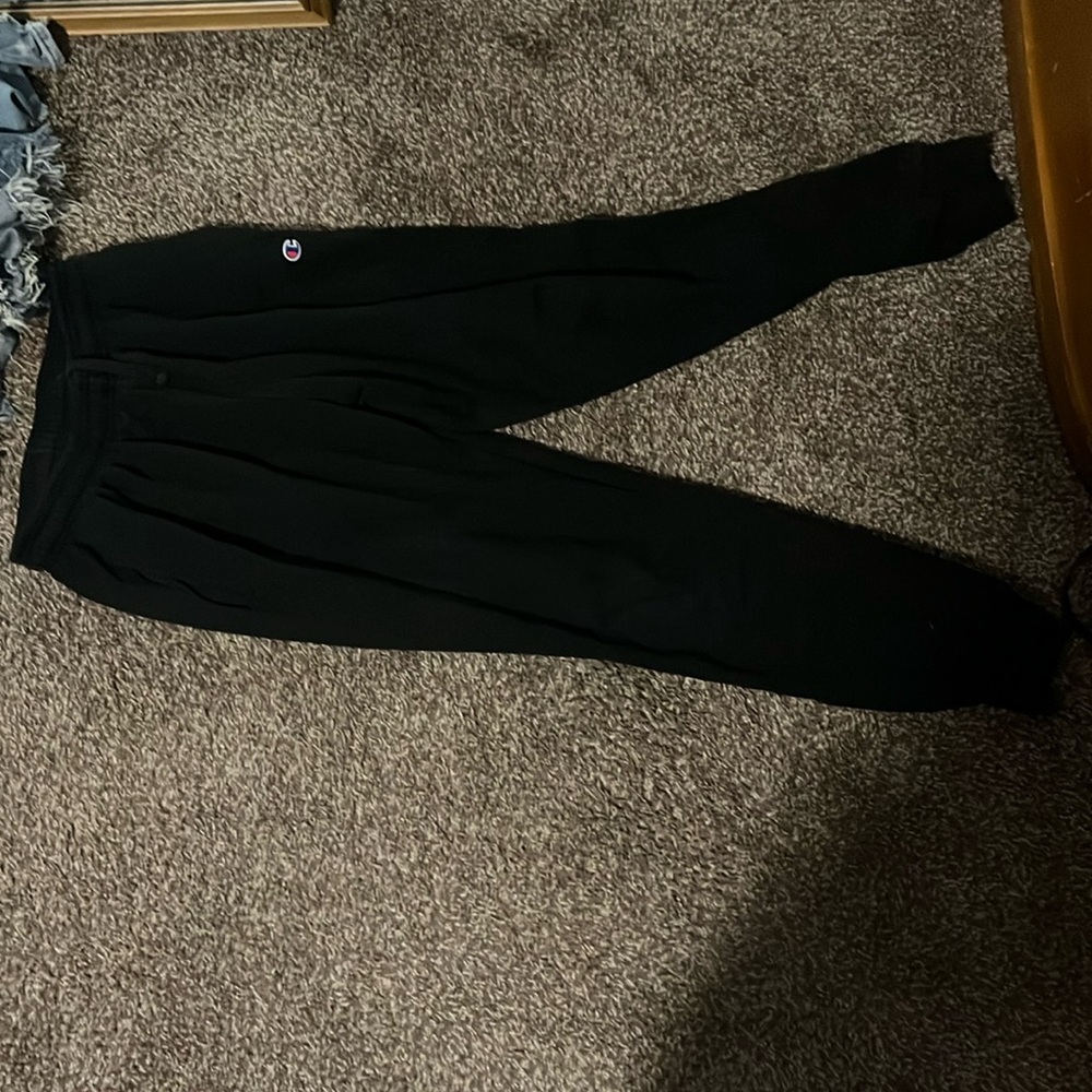 Champion Black sweatpants size medium with a stretch band